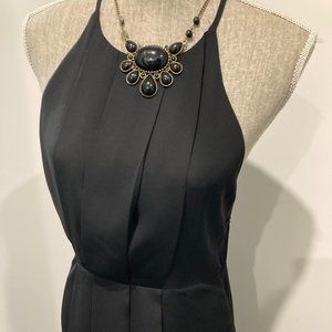 TWIK  l Black Dress with Lace Back l Size Medium